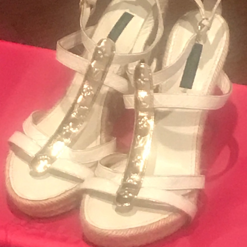 Authentic LV wedges gently used